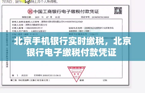 北京手机银行实时缴税,北京银行电子缴税付款凭证