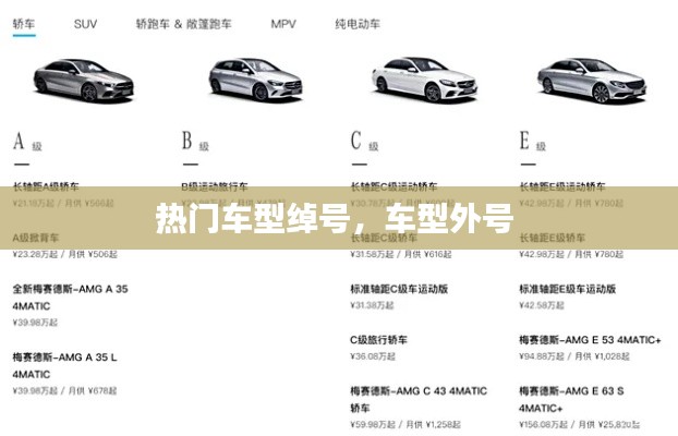热门车型绰号,车型外号