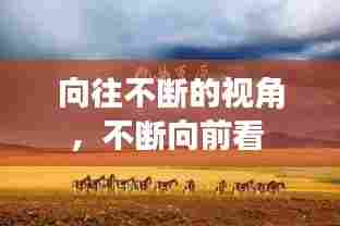 向往不断的视角,不断向前看