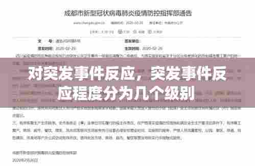 对突发事件反应,突发事件反应程度分为几个级别