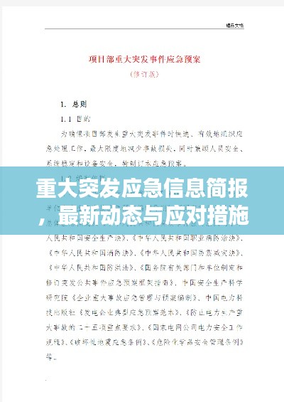 重大突发应急信息简报，最新动态与应对措施全解析