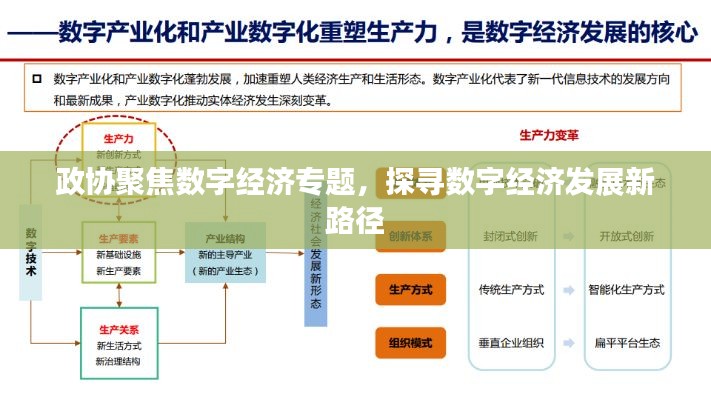 政协聚焦数字经济专题,探寻数字经济发展新路径