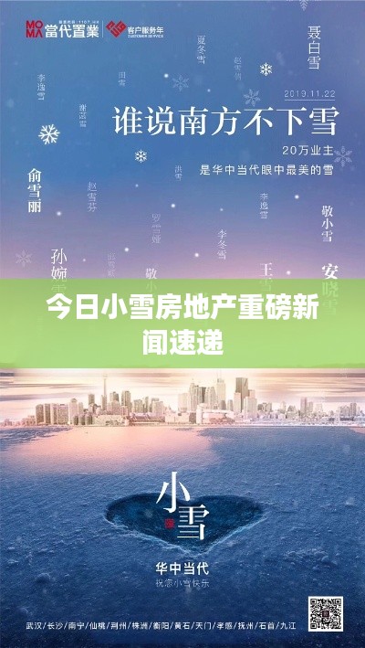 今日小雪房地产重磅新闻速递