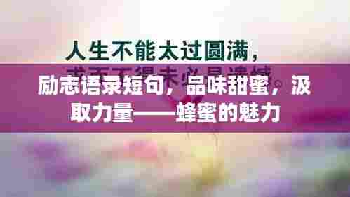 励志语录短句,品味甜蜜,汲取力量——蜂蜜的魅力