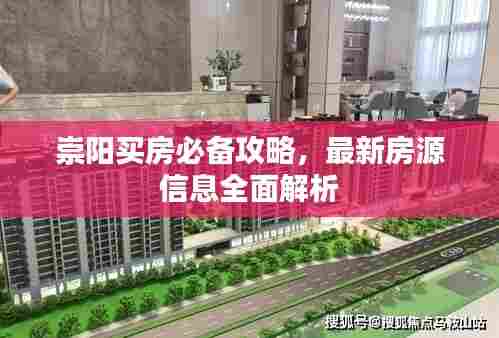 崇阳买房必备攻略,最新房源信息全面解析