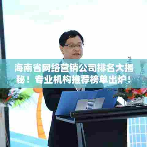 海南省网络营销公司排名大揭秘！专业机构推荐榜单出炉！