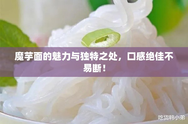 魔芋面的魅力与独特之处，口感绝佳不易断！