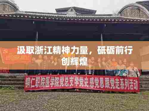 汲取浙江精神力量，砥砺前行创辉煌