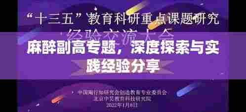 麻醉副高专题,深度探索与实践经验分享