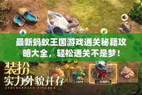 最新蚂蚁王国游戏通关秘籍攻略大全,轻松通关不是梦!