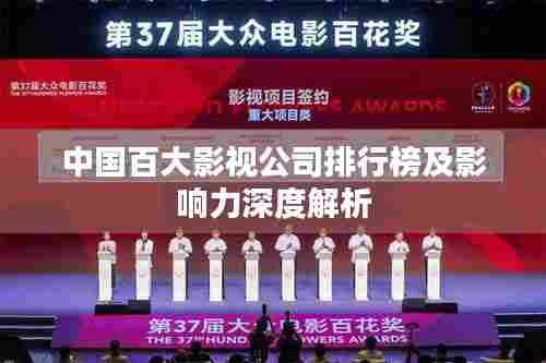 中国百大影视公司排行榜及影响力深度解析