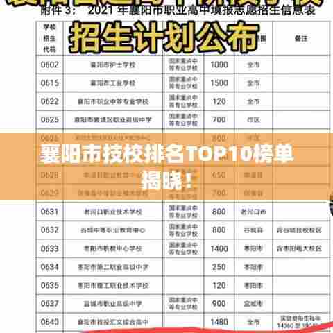 襄阳市技校排名TOP10榜单揭晓！